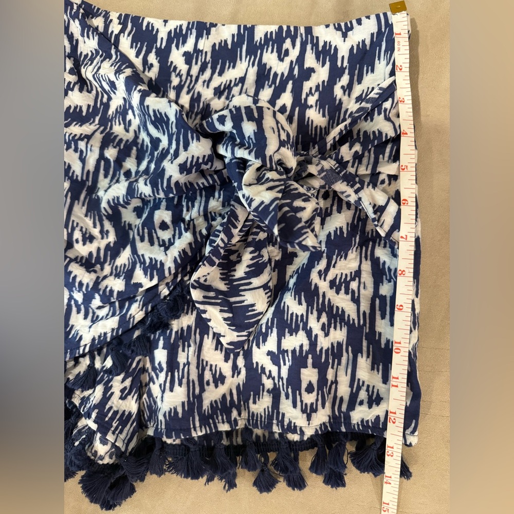 ZARA Knotted Printed Tassel Wrapped Skort Size XS - Picture 8 of 8